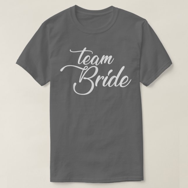 Brudens lag bröllop och möhippa  t shirt (Design framsida)