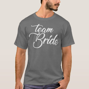 Brudens lag bröllop och möhippa t shirt