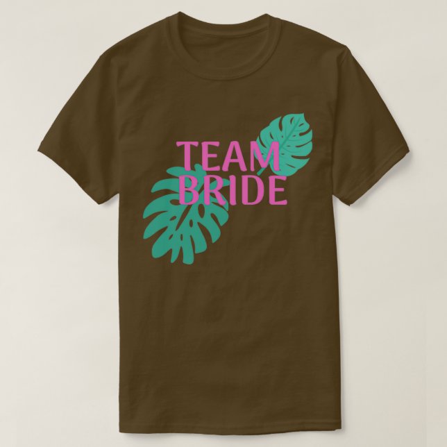 Brudens lag Bröllopssällskap T Shirt (Design framsida)