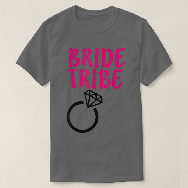 Brudens lag Brud T-shirt Bröllopskväll  (Design framsida)