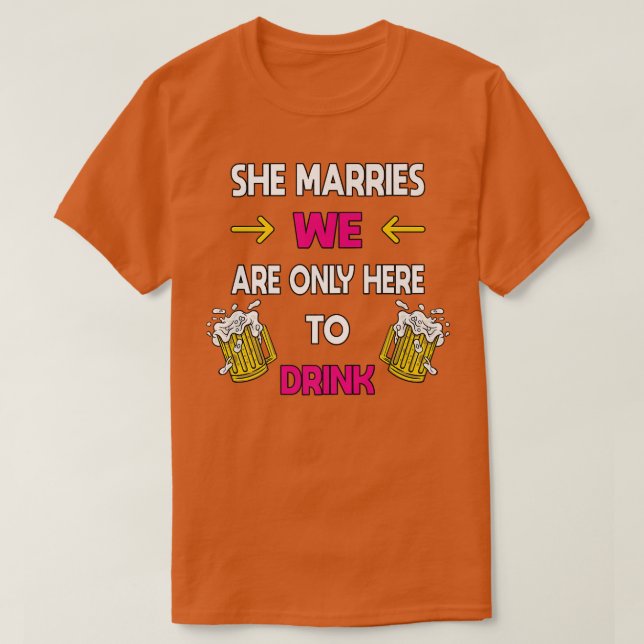 Brudens Lag Damernas Senterparty  T Shirt (Design framsida)