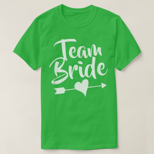 Brudens lag för bröllopet t shirt (Design framsida)