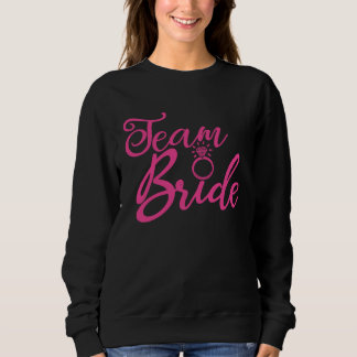 Brudens Lag Henpartaj Rosa Bröllop Grupp M T Shirt