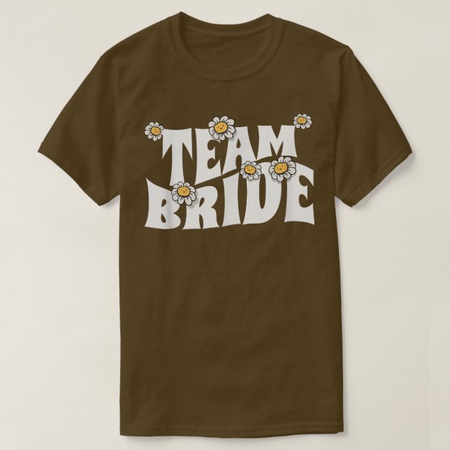 Brudens lag Henparty Bröllop  T Shirt (Design framsida)
