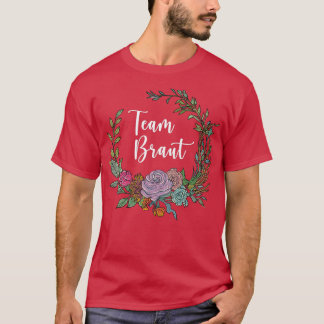 Brudens Lag I Blomsterkrans Bröllop Boho Stil Euca T Shirt