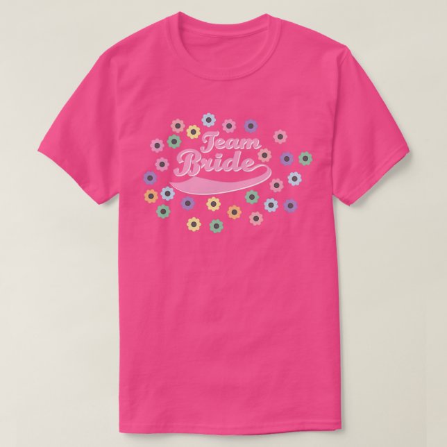 Brudens Lag Jga Sängkammarnatt Brud Bröllop T Shirt (Design framsida)
