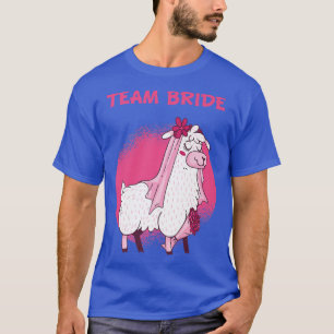 Brudens Lag Llamadjur Bröllop Henfest T Shirt