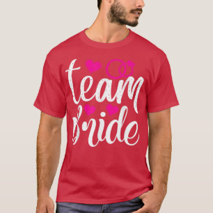 Brudens Lag Roligt Bröllopsparty För Möhippa T Shirt