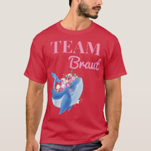 Brudens lag Valhajmsblomma Krans JGA Förlovning Br T Shirt