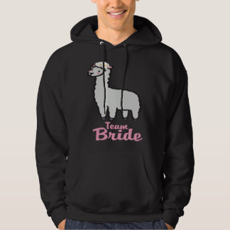 Brudens Llama Lama Engagemang Sällskap Spel Hoodie