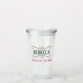 BRUDENS MAMMA BRUDPARTY AKRYLKOPP TAKE AWAY MUGG
