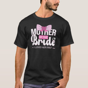 Brudens mamma för bröllop eller möhippa t shirt