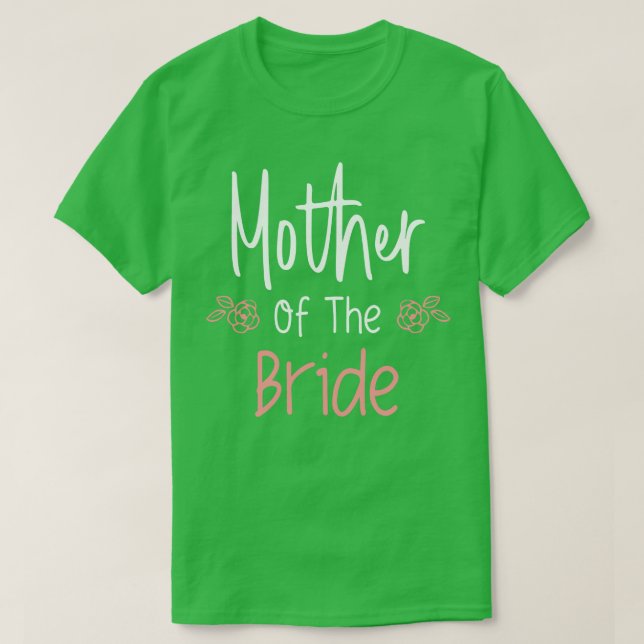 Brudens mamma middag före bröllopet t shirt (Design framsida)