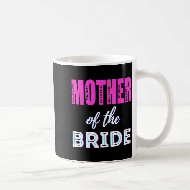 Brudens mamma Rolig mamma Bröllopsdusch Kul Kaffemugg (Höger)