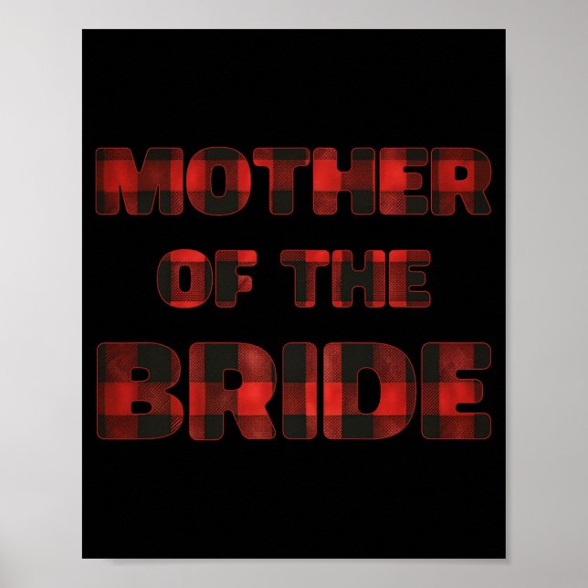 Brudens Mor Bachelorette Bröllopsdusch Buf Poster (Framsidan)