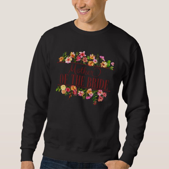 Brudens Mor Blommig Möhippa Bröllopsklänning Par Lång Ärmad Tröja (Framsida)