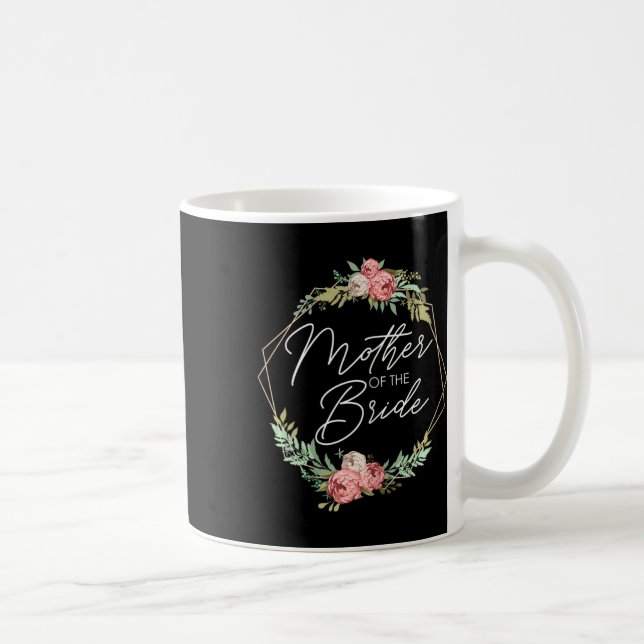 Brudens Mor Blommor Brud Och Brudgum Bröllop Kaffemugg (Höger)