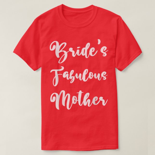 Brudens Mor Bröllop Bridal Shower Förlovning Par T Shirt (Design framsida)