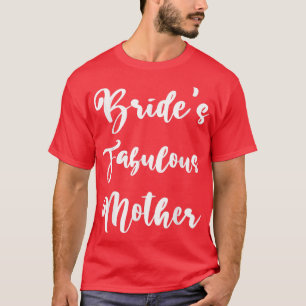 Brudens Mor Bröllop Bridal Shower Förlovning Par T Shirt