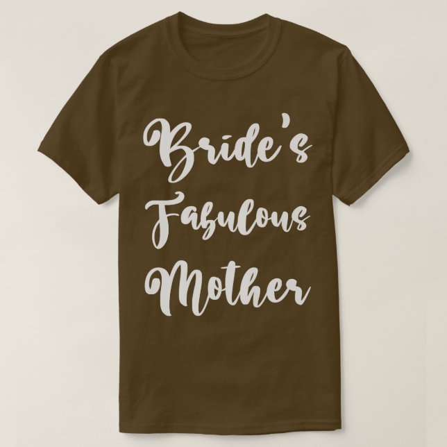 Brudens Mor Bröllop Bröllopsfest Förlovning Fest T Shirt (Design framsida)