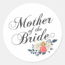 Brudens mor bröllop | Klistermärke försegling