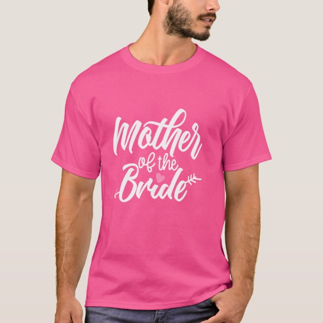 Brudens Mor Bröllop Möhippa Bröllopsfest T Shirt (Framsida)