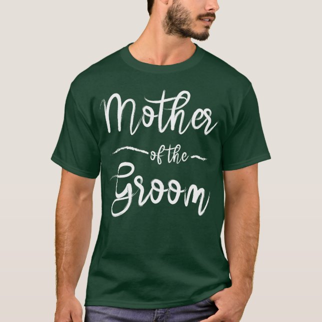 Brudens Mor Bröllopsfest Present Före Bröllopet T Shirt (Framsida)