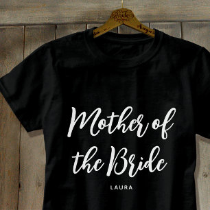 Brudens Mor Bröllopssed Bröllop Svart Vitt T Shirt