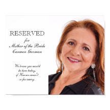 Brudens mor Foto Minnesstol Bröllop