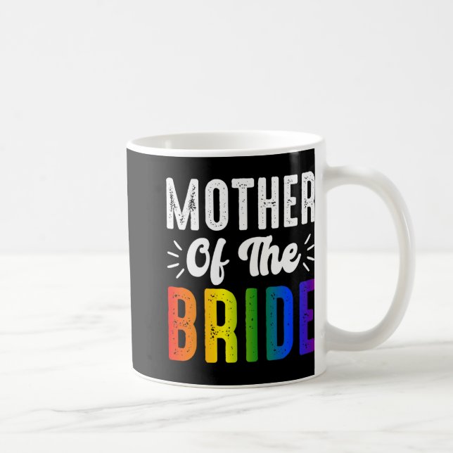 Brudens Mor Hbtq Pride Bröllop Lesbisk Gay Kaffemugg (Höger)