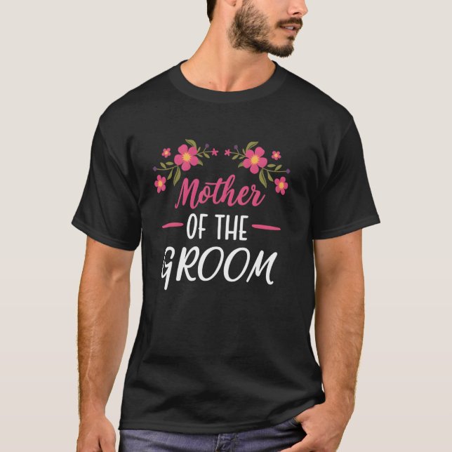 Brudens Mor Matchande Bröllopsfest Bröllop T Shirt (Framsida)