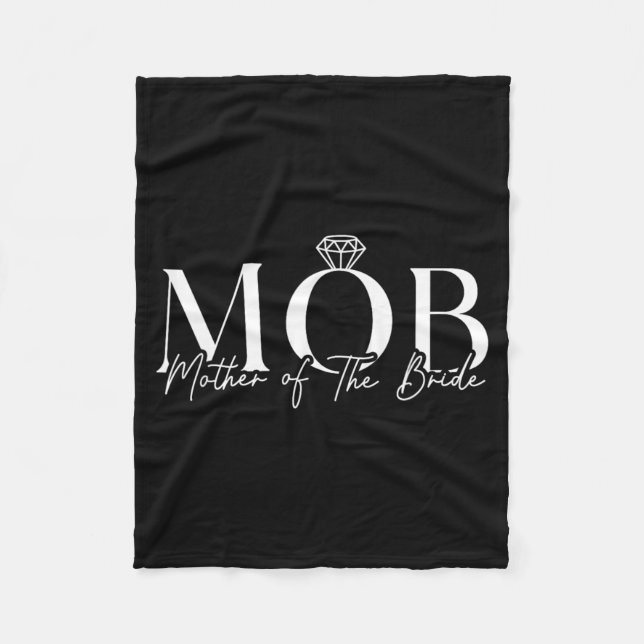 Brudens Mor Mob Bröllop Mamma Söt Fleecefilt (Framsidan)