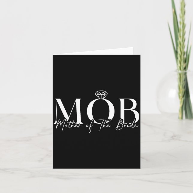 Brudens Mor Mob Bröllop Mamma Söt Kort (Framsida)