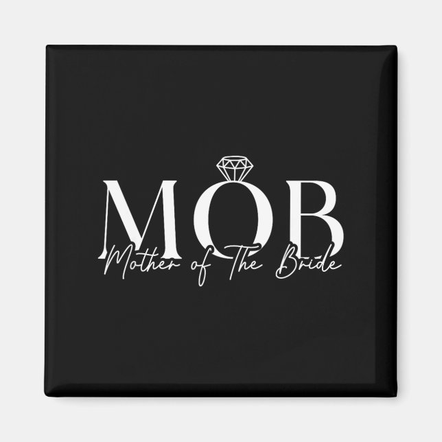 Brudens Mor Mob Bröllop Mamma Söt Magnet (Framsidan)