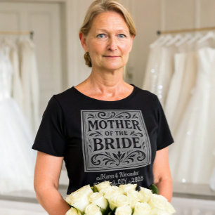 Brudens Mor Romantisk Bröllopsrepetition T Shirt