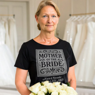 Brudens Mor Romantisk Bröllopsrepetition T Shirt