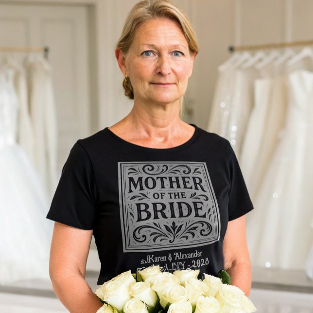 Brudens Mor Romantisk Bröllopsrepetition T Shirt (Skapare uppladdad)