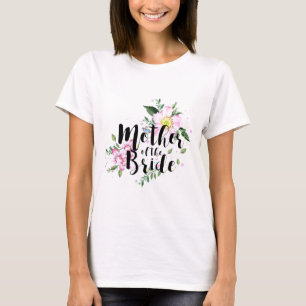 Brudens Mor Rosa Blommig Akvarell Bröllop Tee