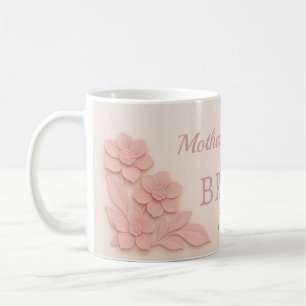 Brudens Mor Rosa Blommig Kaffemugg