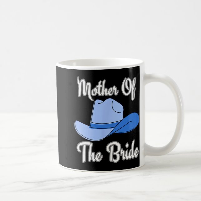 Brudens Mor Western Bröllop Blå Cowboy Hatt Kaffemugg (Höger)
