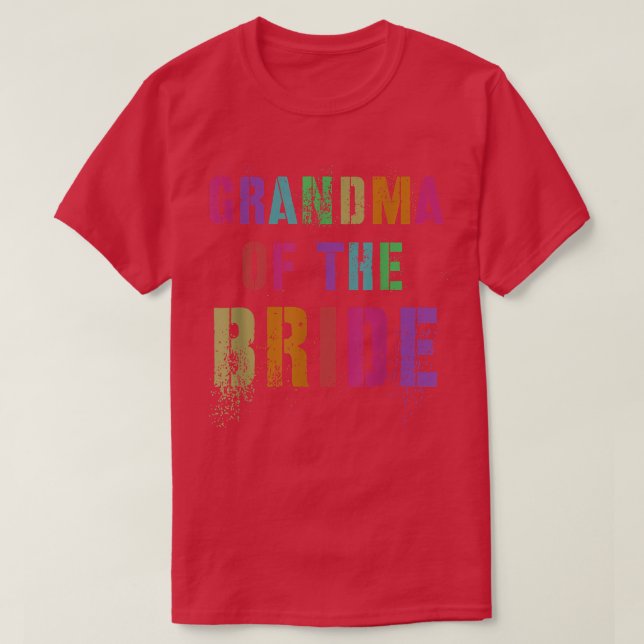BRUDENS MORMOR Bröllopsfest Mormor Familj Fr T Shirt (Design framsida)