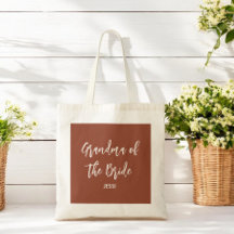 Brudens mormor terrakotta brun handväska