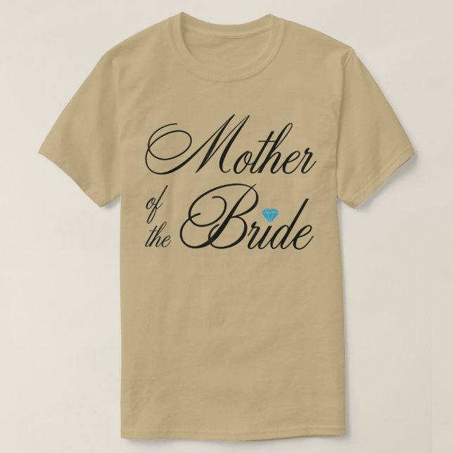 Brudens mors för brölloppsfesten Bröllop T  Shirt (Design framsida)