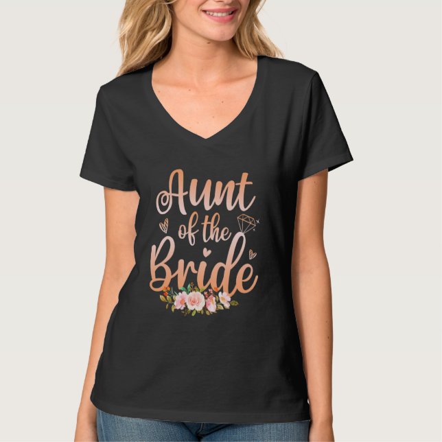 Brudens Moster   Bröllopsdusch   Kvinnor T Shirt (Framsida)