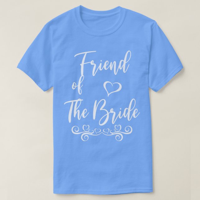 Brudens och Brudgummens Vän Bröllopsmatchning  T Shirt (Design framsida)