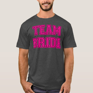 Brudens rosa lag, möhippa, bröllop t shirt