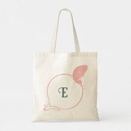 Brudens sida Art nouveau Rosa Butterfly Initial Tygkasse