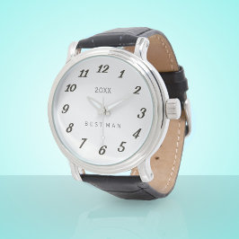 Brudens sida Best Man Marskalkar Bröllop Watch Armbandsur