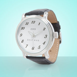 Brudens sida Best Man Marskalkar Bröllop Watch Armbandsur