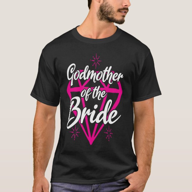Brudens sida Bröllop för Bride Godmor T Shirt (Framsida)
